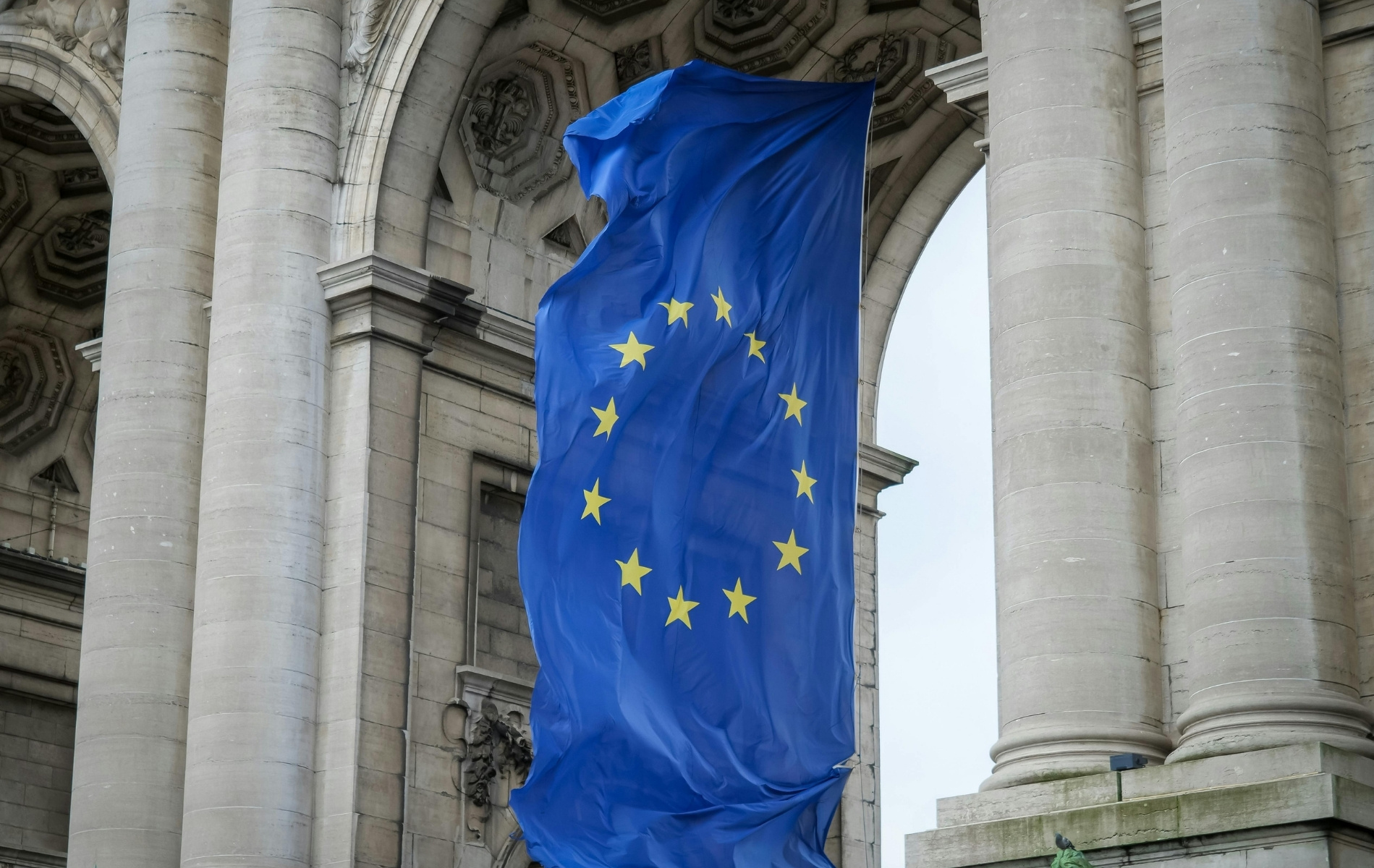 European Union flag representing updated Europe travel entry requirements including EES and ETIAS